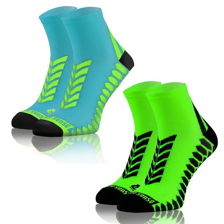 Bawełniane oddychające bezszwowe SKARPETY SPORTOWE SPORT SOCKS Sesto Senso 