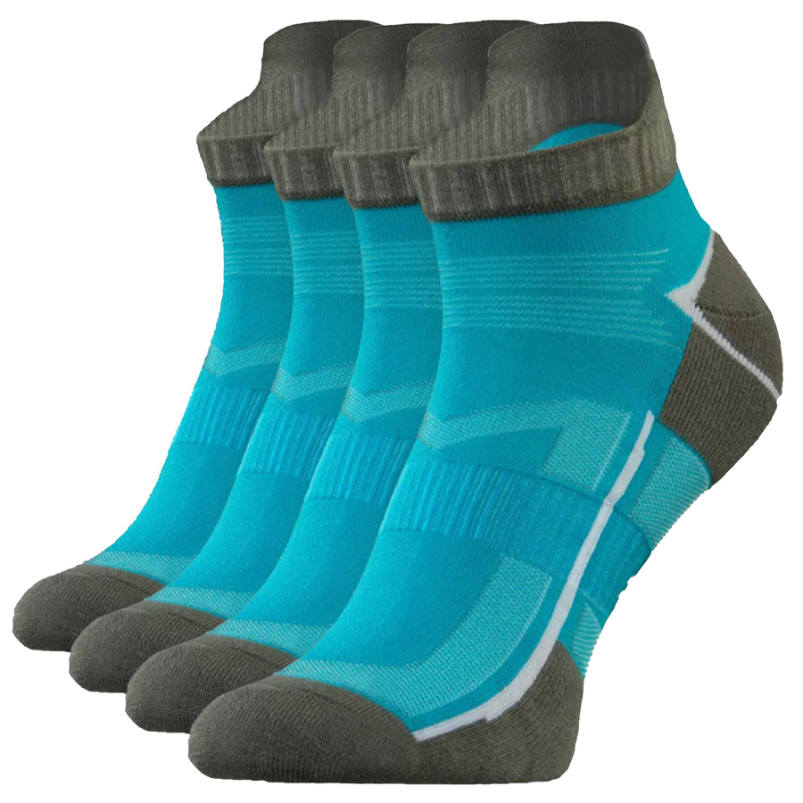 Sesto Senso Herren Sport Socken SKB07 – Atmungsaktiv, Nahtlos, Poliamid, Vielseitig für Sportaktivitäten, Nicht drückend, Mehrfarbig, 4er Set