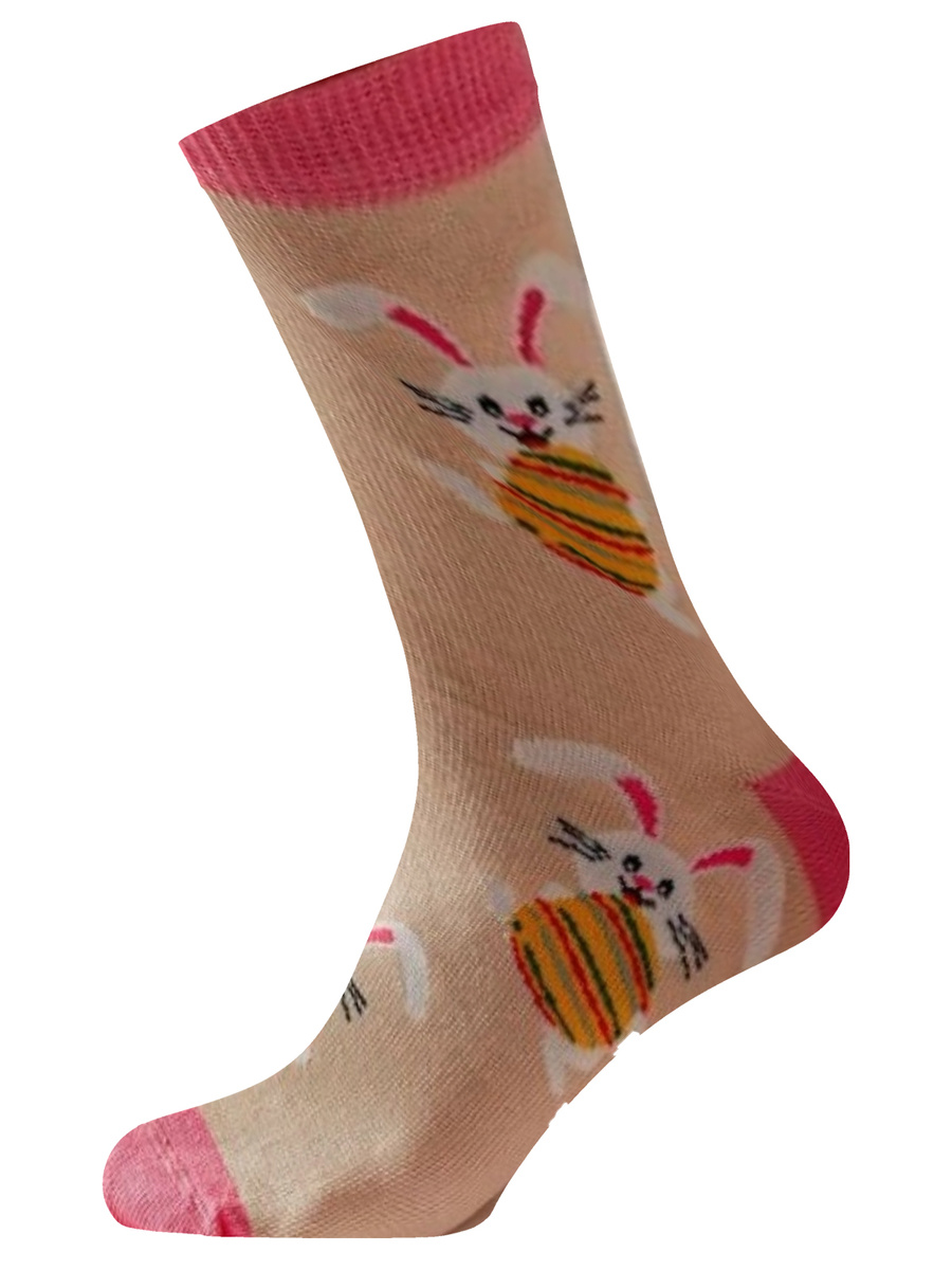 Damen-Socken Wzorzyste 200 Pfirsichfarben