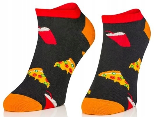 Damenfusssocken In Modischen Kunstdesigns. 1818 Pizza