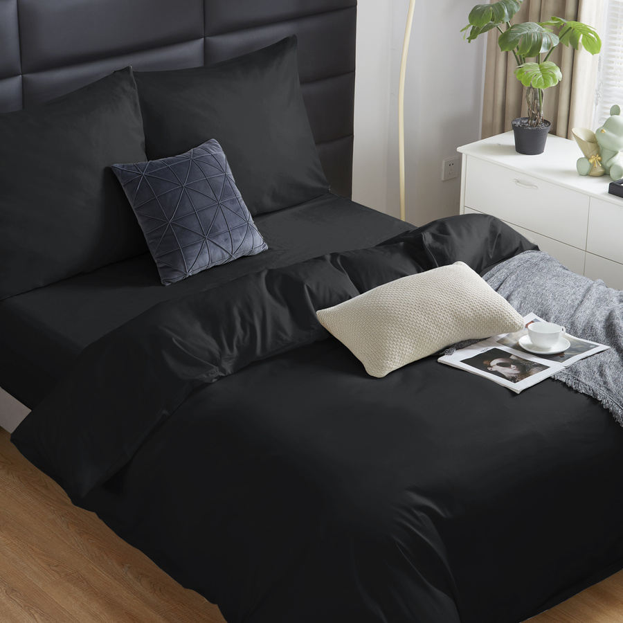 Bettwäsche Serie Schwarz