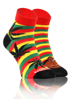 Sesto Senso Skarpetki Wzorowane – Hochwertige Baumwolle, Kurze Socken, Modische Afro-Motive, Atmungsaktiv, Komfortabel, Unisex, Bunt, Ideal für Alltag und Elegante Outfits, Für Männer und Frauen