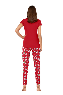 Damen Schlafanzug Kasjana Rot