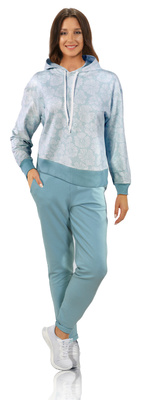 Damen Sweatshirt Mono Minze