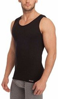 Sesto Senso Herren Tank Top – Baumwolle Unterhemd mit Trägern, Komfortable Passform, Klassisches Design, Atmungsaktiv, Schwarz, Für Alltag und Freizeit