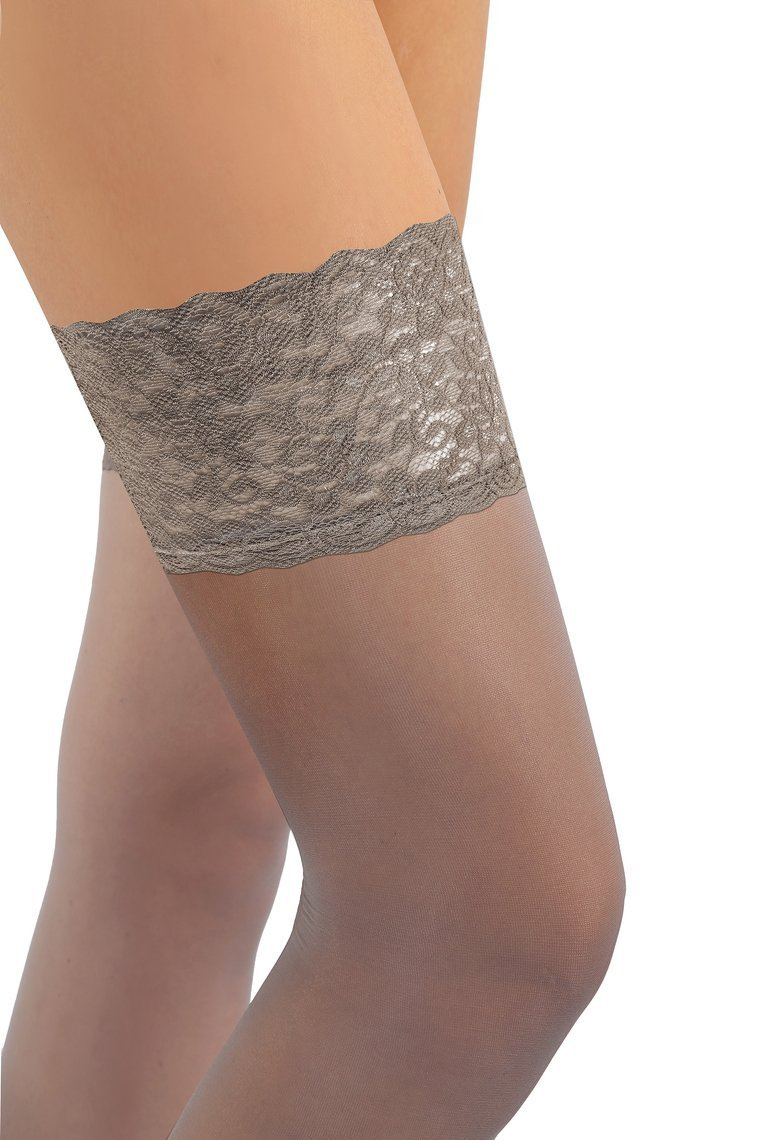 Selbsttragende Strümpfe Romantica Transparent