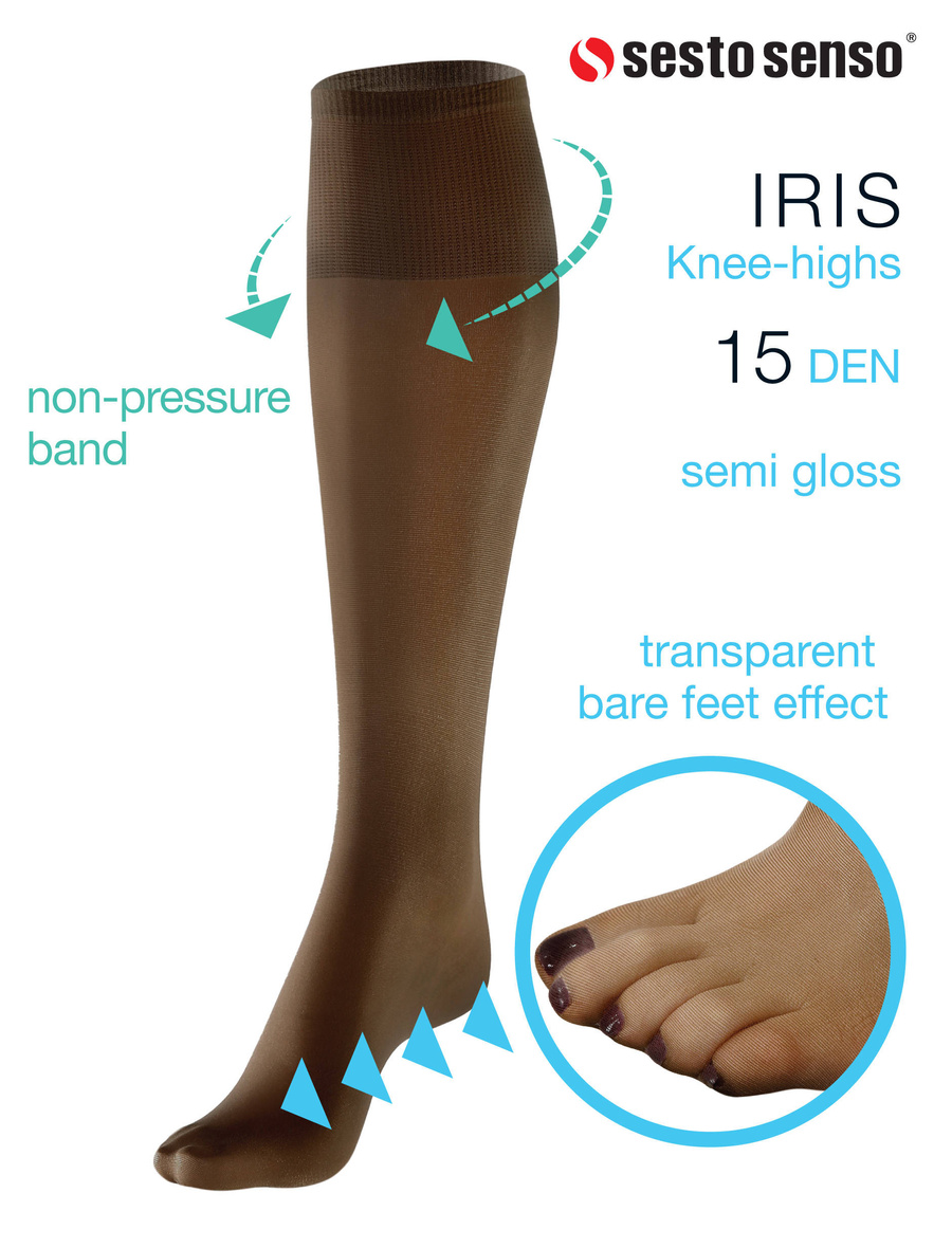 Damen-Kniestrümpfe Iris