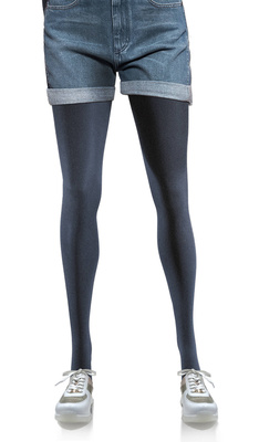 Sesto Senso Damen Strumpfhose Gabi – 50 DEN, Halbtransparent, Elastisch und Bequem, Verstärkte Konstruktion, Alltag und Besondere Anlässe, Blau, Poliamid