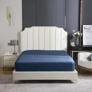 Spannbettlaken Satina Dunkelblau