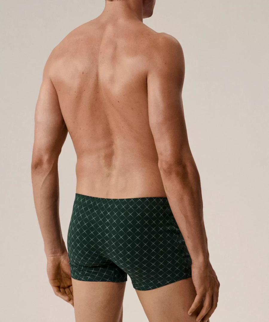 Herren-Boxershorts Serie 3mh-216 Grau/Grün/Marineblau/Blau