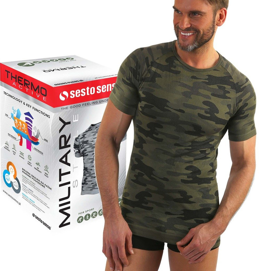 Tricou Termoactiv Thermo Active Culoare Camuflaj
