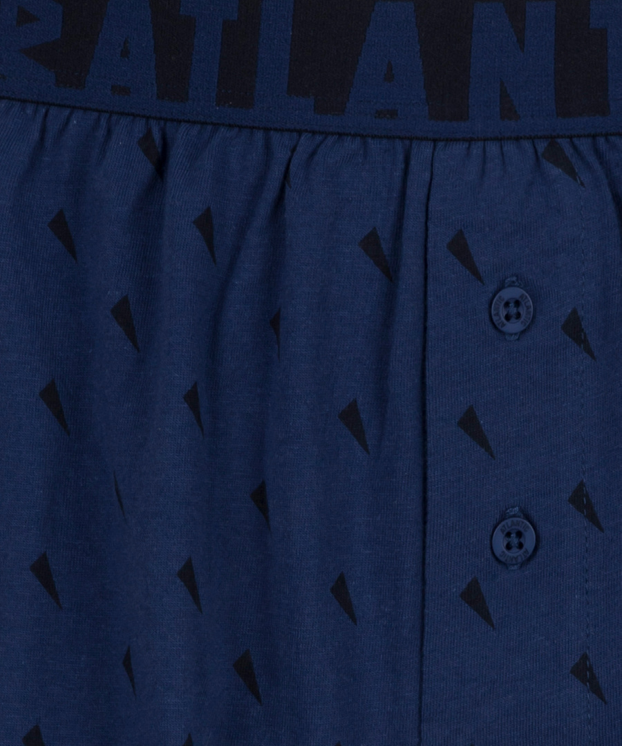 Herren-Boxershorts Serie 2MBX-035 Dunkelblau und Blau