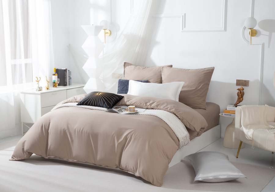 Bettwäsche Beige Gold