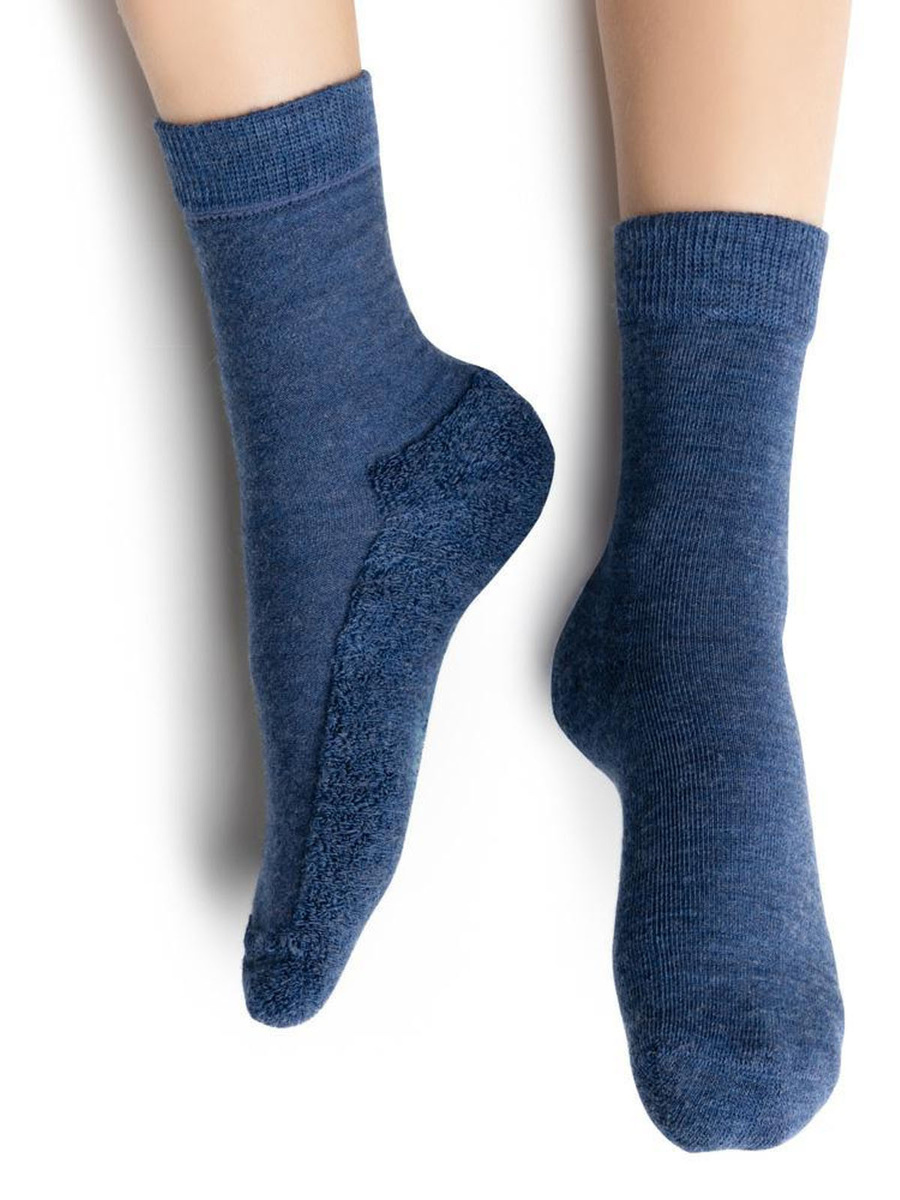 Halbfrottee-Socken aus Merinowolle für Kinder Art. 190