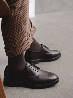 Kunstsocken aus Merinowolle für Männer. 008 KC007 melange grau