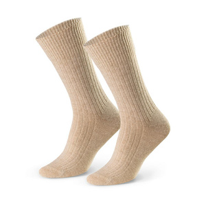 Socken Wolle Serie Beige