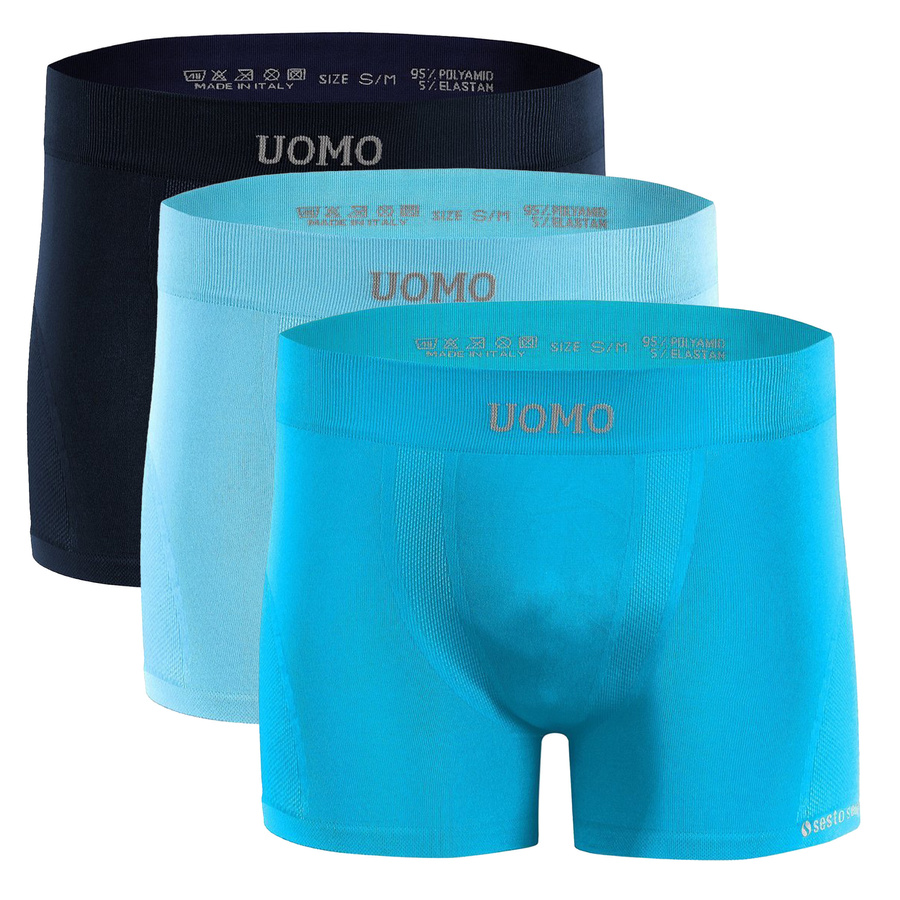 Nahtlose Herren-Boxershorts BM07 Blau