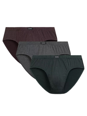 Herren-Slips Serie 3mp-202 Grau Grün Rot