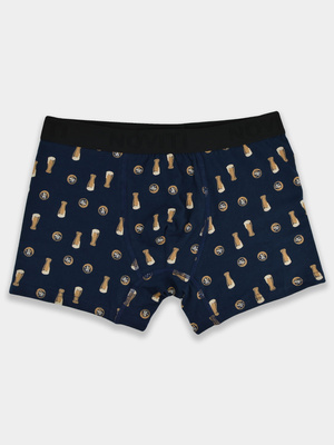 Herren Bier Boxershorts navy blau