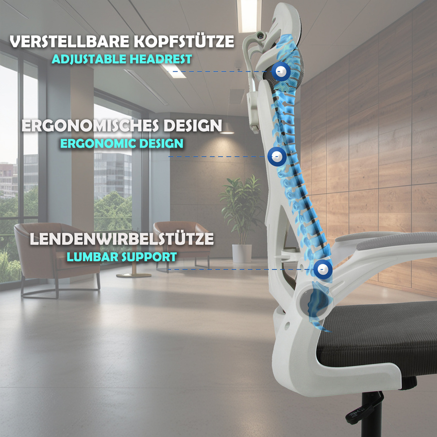 Bürosessel V1 dunkelgrau