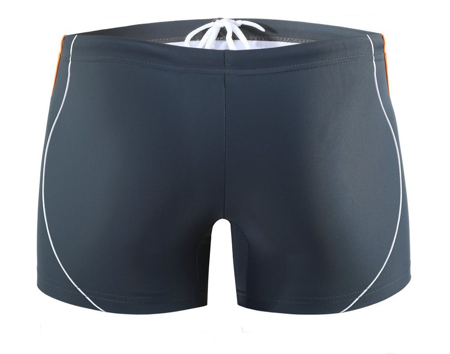 Badeboxer Serie Grau Orange