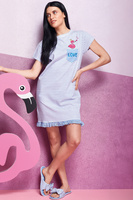 Nachthemd Oxksana Gestreift Blau