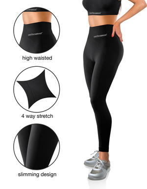 Legginsy damskie FITNESS z efektem Push Up Sesto Senso