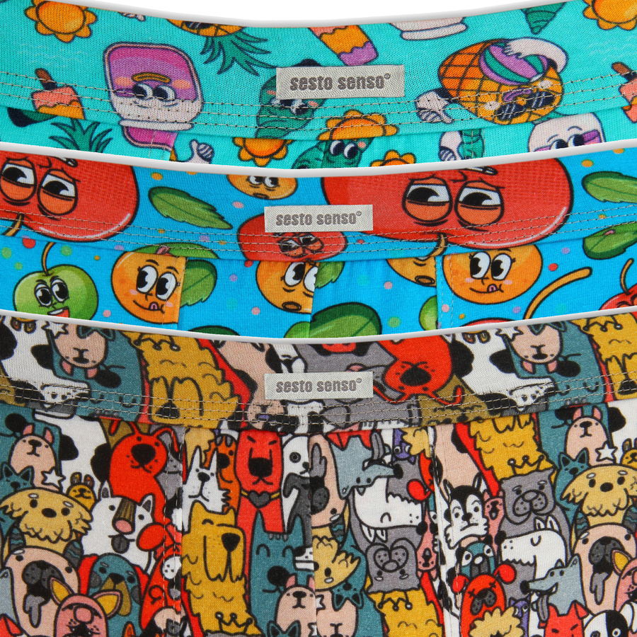 3 Pack Bokserek Funny 10 Sesto Senso