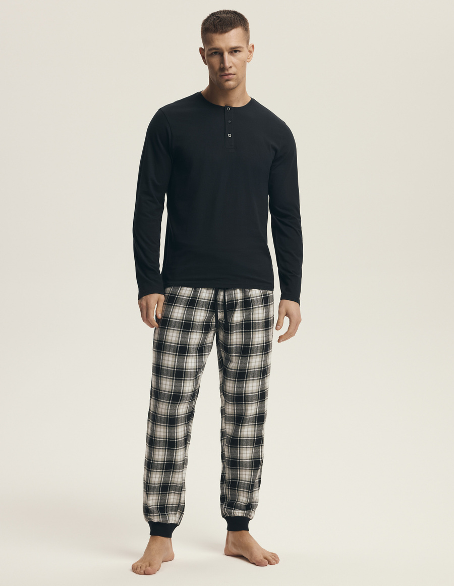 Men's Noir Cotton Pajamas