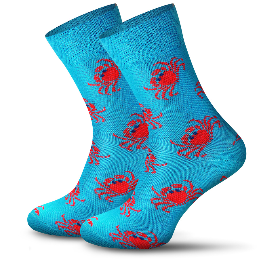 Socken Funny Krab Bunt