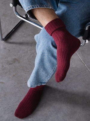 Socken Männer Serie Rot