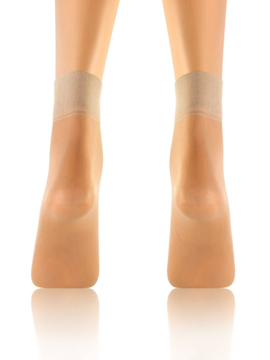 Sesto Senso Damen Skarpetki Rajstopowe Emi – Hochwertige, Strapazierfähige Strumpfsocken, Poliamid & Elastan, Komfortabler Bund, Ohne Verstärkung, Ideal für Offene Schuhe, One Size, Beige & Schwarz, 2er Pack