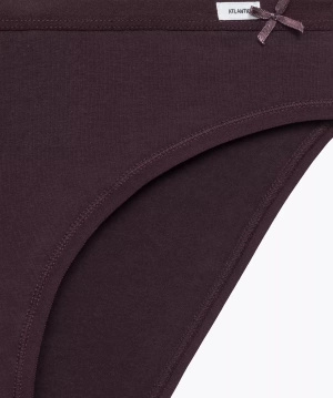 Damen Slips 3-Pack Sport Beige, Lila