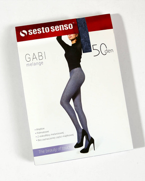 Sesto Senso Damen Strumpfhose Gabi – 50 DEN, Halbtransparent, Elastisch und Bequem, Verstärkte Konstruktion, Alltag und Besondere Anlässe, Blau, Poliamid