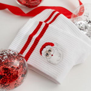 Skarpetki świąteczne w mikołaje art. 136 CO058 granatowe