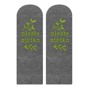 Socken Kinder Grau mit lustigen Aufschriften