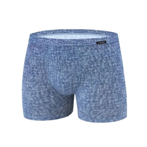 Herren-Boxershorts Authentic 220 blau melange Cornette