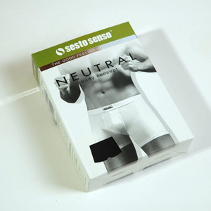 Herren-Boxershorts BM03 Grau und Blau