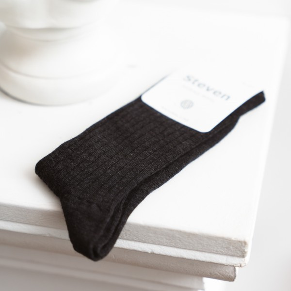 Skarpetki w prążek z wełny merino bezuciskowe art. 130 Steven