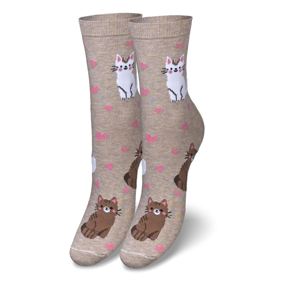 Damen Socken Wzorzyste 200 Beige