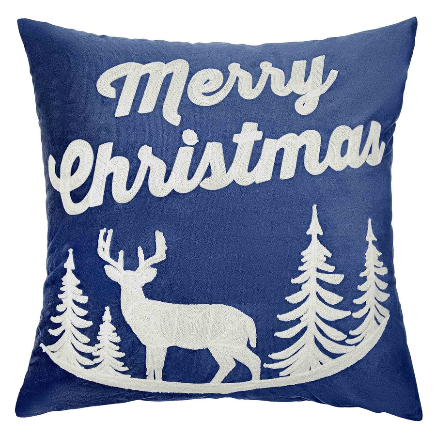 Kissenbezug Renifer Blau