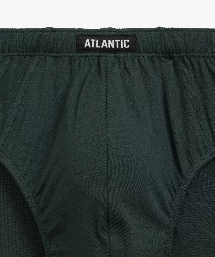 Atlantic Herren Baumwoll Slips Set – Sportlicher Schnitt, Atmungsaktiv, 5er Pack, Mix Farben: Schwarz, Grau, Grün, Braun, Bequem, Herbst/Winter 2025 Kollektion