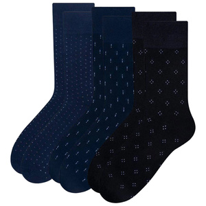 Anzugsocken Serie Muster Dunkelblau