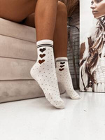 Damensocken Hearts, Farbe Schwarz, Größe 37-41