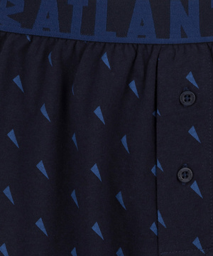 Herren-Boxershorts Serie 2MBX-035 Dunkelblau und Blau