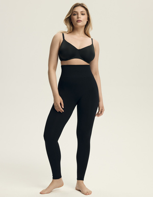 Shrinky Modeling Leggings Schwarz