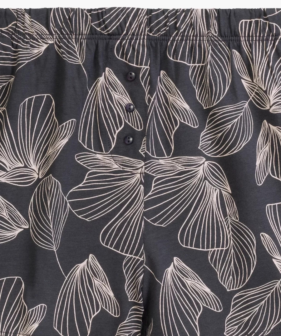 Damen Schlafanzug Serie Ecru Grau