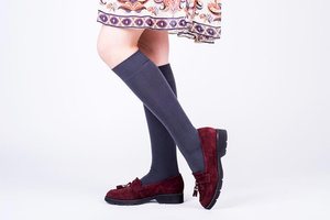 Kniestrümpfe Damen Serie Graue