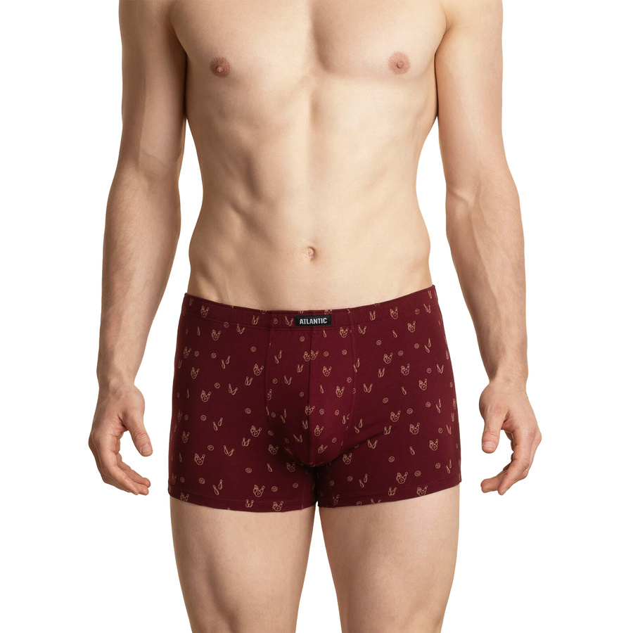 Boxershorts 3MH-025 Rot/Marineblau/Blau/Burgunder