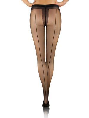 2X Rajstopy damskie ze szwem z tyłu RIGA Sesto Senso